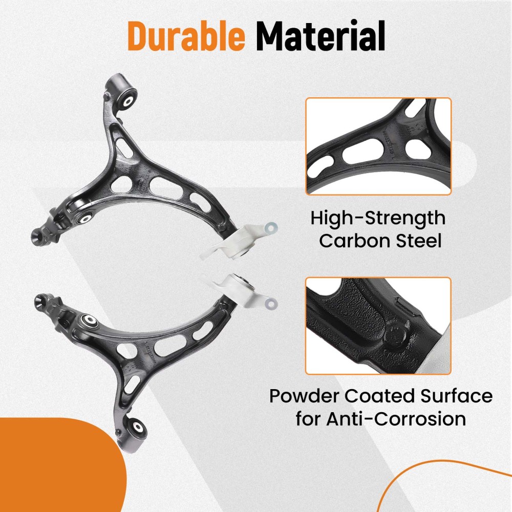 16pc Front Upper Lower Control Arms w/Ball Joint compatible for Jeep Grand Cherokee 2011-15