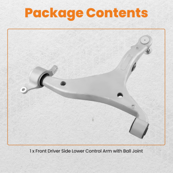 1x Front Left Lower Control Arm for 2016-2022 compatible for Dodge Durango compatible for Jeep Grand Cherokee