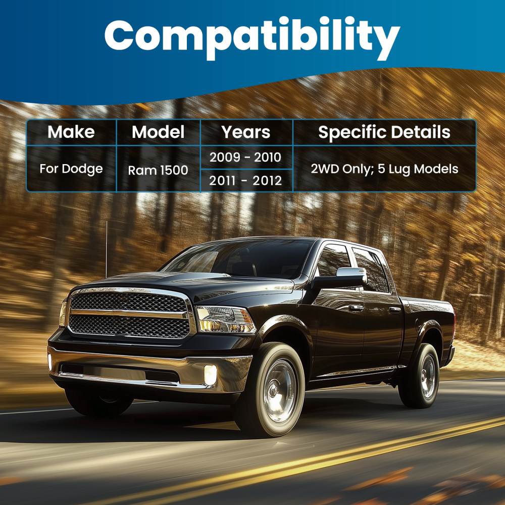 Front Upper Control Arm Kit compatible for Dodge Ram 1500 2WD 2009 2010 2011 2012 K620634