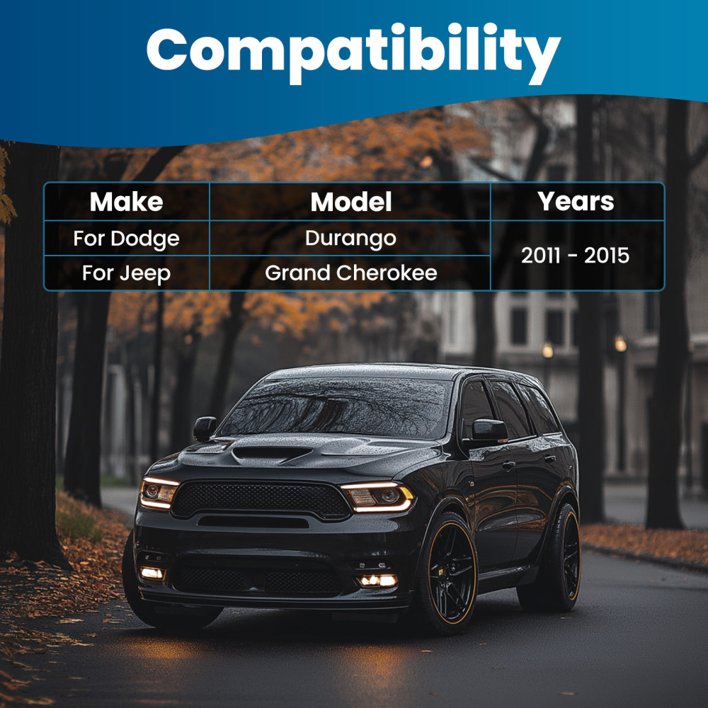 Front Control Arms compatible for Dodge Durango compatible for Jeep Grand Cherokee 2011-2015 Upper + Lower