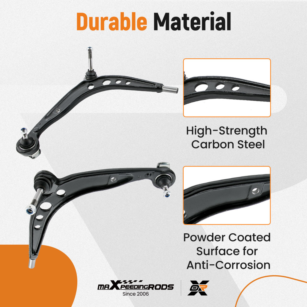 KIT 6 PEZZI BRACCI DI COMANDO ANTERIORI compatibile per BMW 3ER E36 316I 1990-98 31121140399