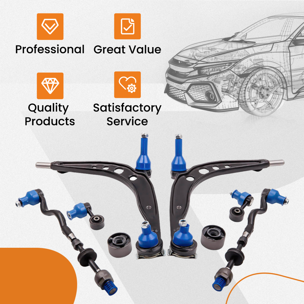 Front Suspension Wishbone Control Arms Kit compatible for BMW 3 SERIES Z3 E36 1990-2003