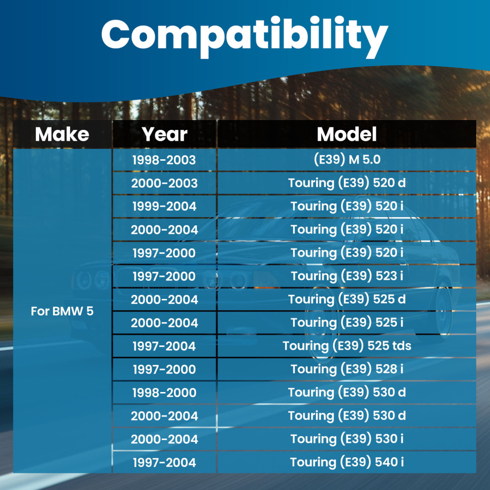Compatibile per BMW Serie 5 E39 Sospensione Posteriore Braccio Oscillante Braccio oscillante