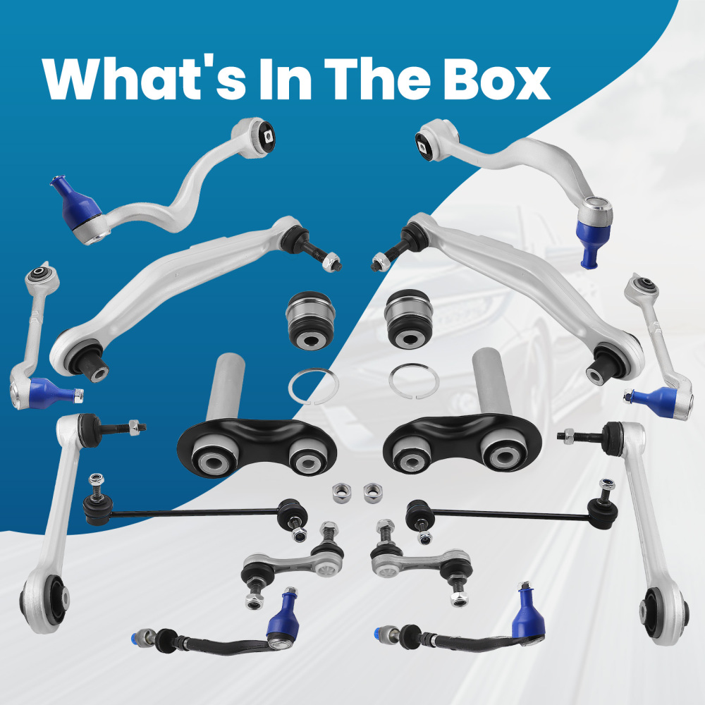 18PCS AVANT ARRIÈRE BRAS DE SUSPENSION compatible pour BMW SÉRIE 5 E39+TOURING 520-530 525I