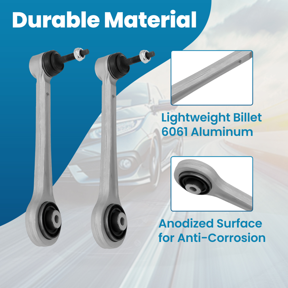 8pcs Rear Control Arms Bushing Drop Link Kit compatible for BMW 5 Series E39 1997-2003