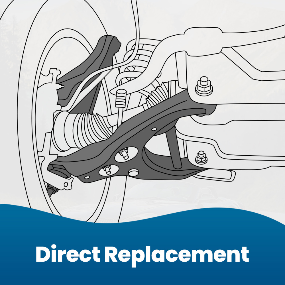 Bracci Di Inferiore Controllo Sospensione Ammortizzatori compatibile per BMW Serie 3 E46 E85
