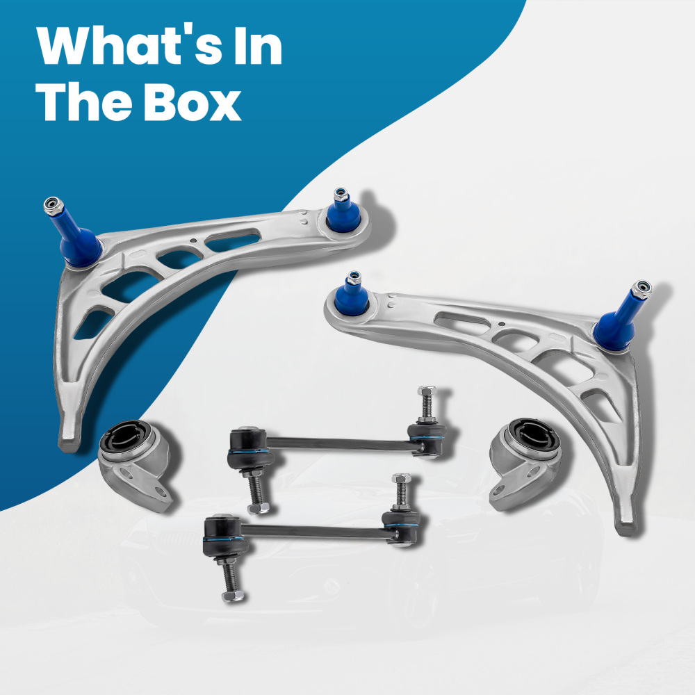 Compatible for BMW 3 Series E46 CONVERTIBLE Front Lower Suspension Set Bush Link 31126774819 suspension arms