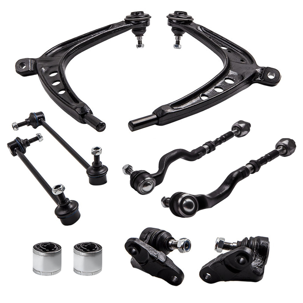 10x Front Suspension Lower Control Arm Kit compatible for BMW E46 325xi 330xi 2001-2005