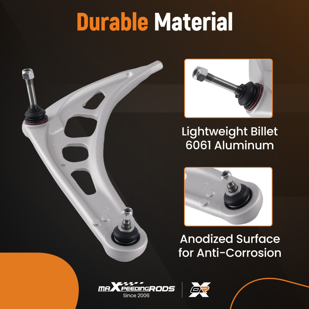 2X FRONT LOWER SUSPENSION WISHBONE CONTROL ARMS compatible for BMW 3 SERIES E46 Z4 E85 E86