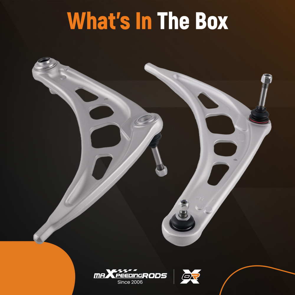 2X FRONT LOWER SUSPENSION WISHBONE CONTROL ARMS compatible for BMW 3 SERIES E46 Z4 E85 E86