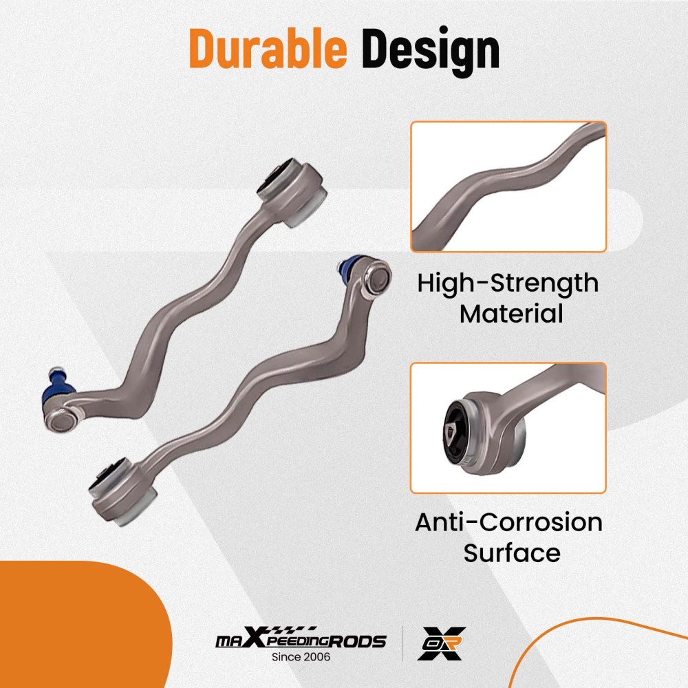 Compatible for BMW E60 E61 530 530D Front Lower Suspension Arm Arms Heavy Duty Links suspension arms