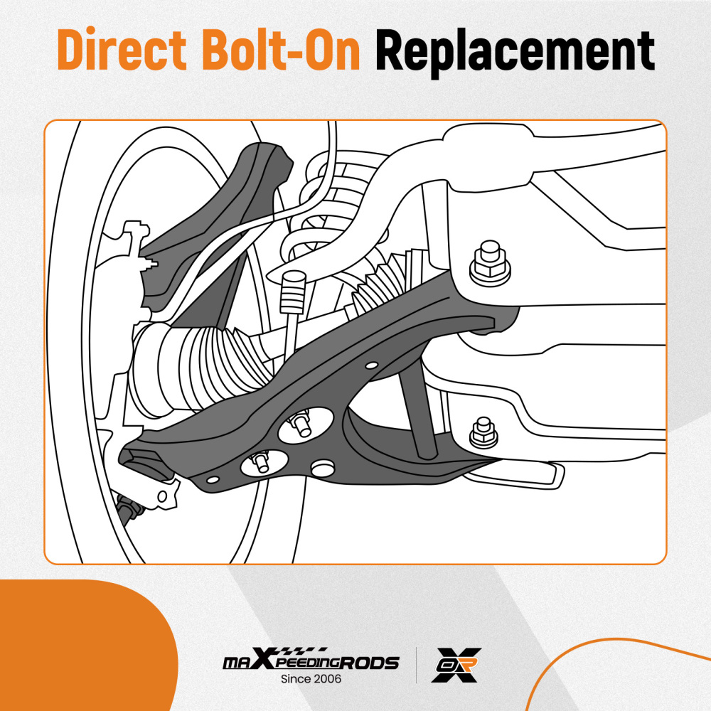Compatible for BMW E60 E61 530 530D Front Lower Suspension Arm Arms Heavy Duty Links suspension arms