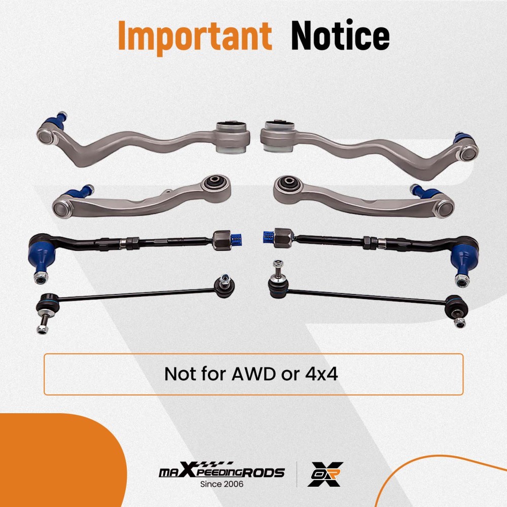 Compatible for BMW E60 E61 530 530D Front Lower Suspension Arm Arms Heavy Duty Links suspension arms