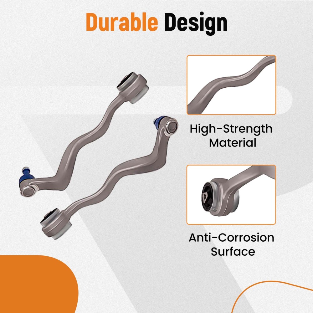 Compatible for BMW E60 E61 530 530D Front Lower Suspension Arm Arms Heavy Duty Links suspension arms