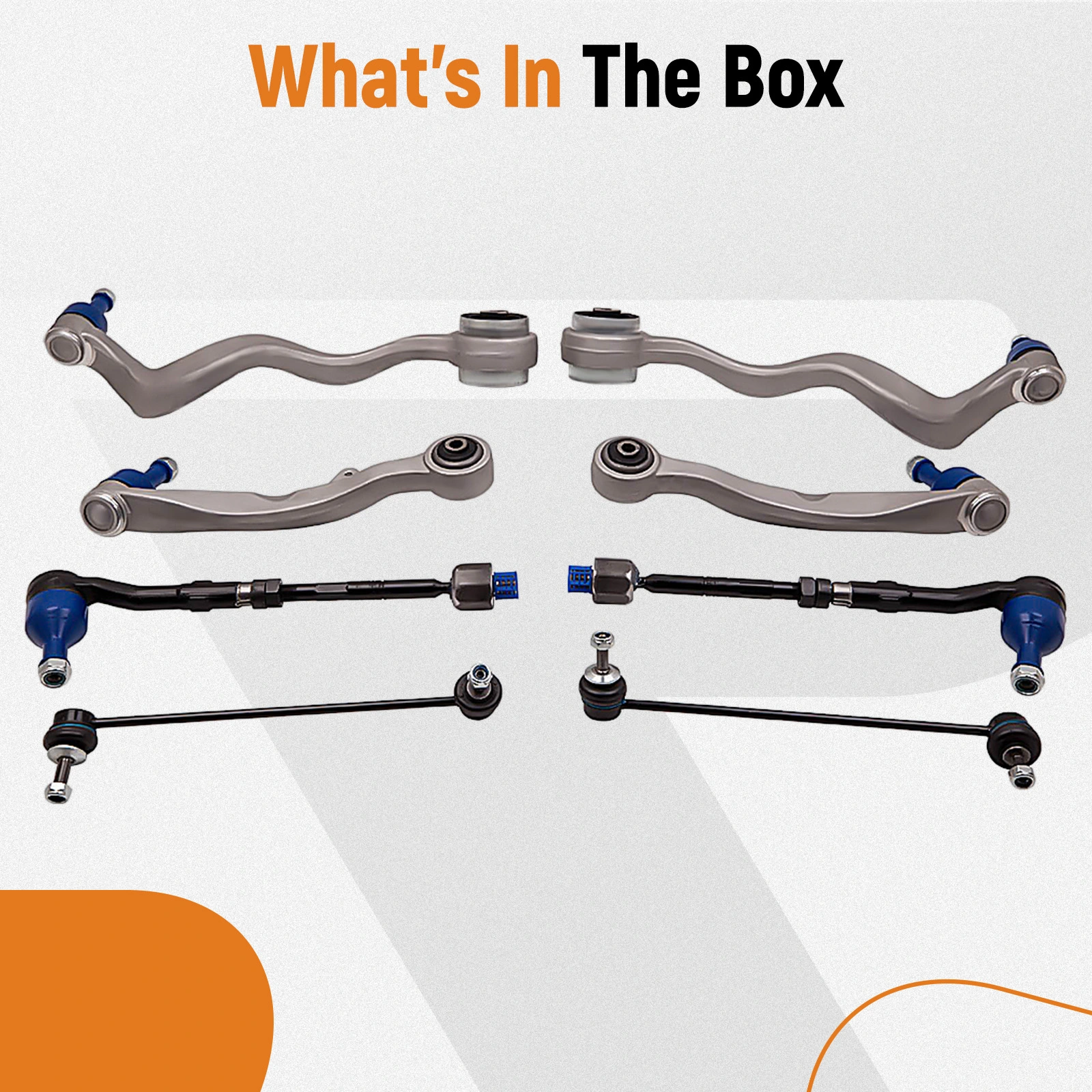 Kit Sospensione Anteriore ATEC Germany Per BMW Serie 5 E61: 4 Bracci Oscillanti In Alluminio - Compatibile Con E60