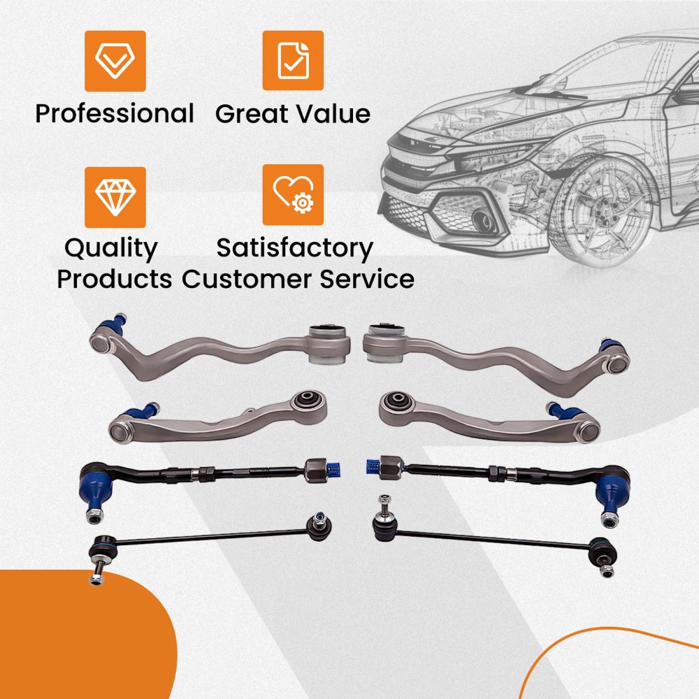Compatible for BMW E60 E61 530 530D Front Lower Suspension Arm Arms Heavy Duty Links suspension arms