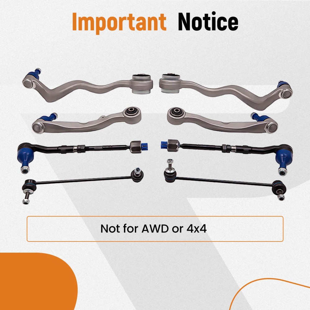 Compatible for BMW E60 E61 530 530D Front Lower Suspension Arm Arms Heavy Duty Links suspension arms