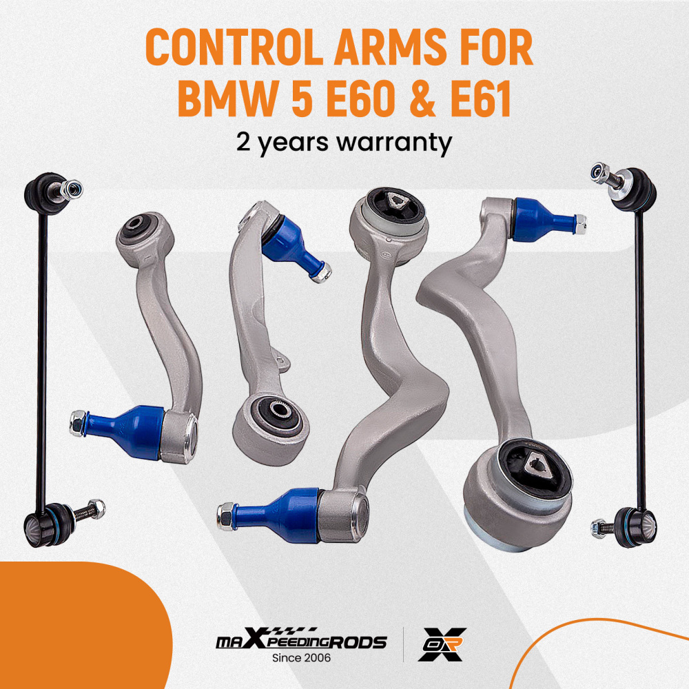 Heavy Duty Front Lower Suspension Arm Arms Drop Links compatible for Bmw E60 E61 530 530D
