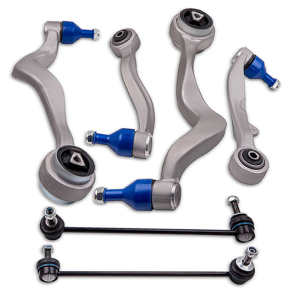 Front Lower Suspension Wishbone Control Arms Links Kit compatible for BMW 5 Series E60 E61