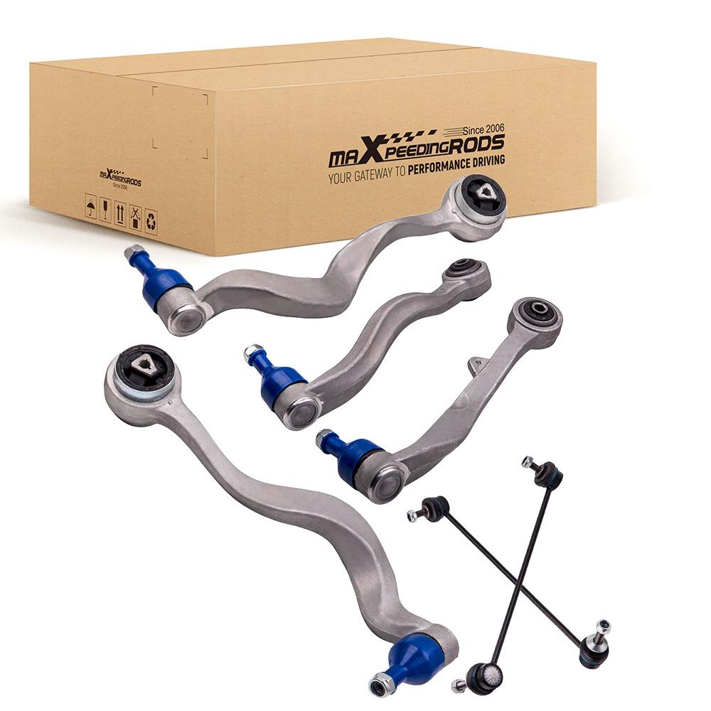 Bras de suspension inférieurs avant 6 pièces compatible pour BMW série 5 E60 E61 2WD
