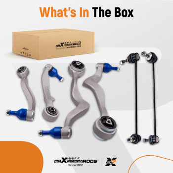 Bras de suspension inférieurs avant 6 pièces compatible pour BMW série 5 E60 E61 2WD