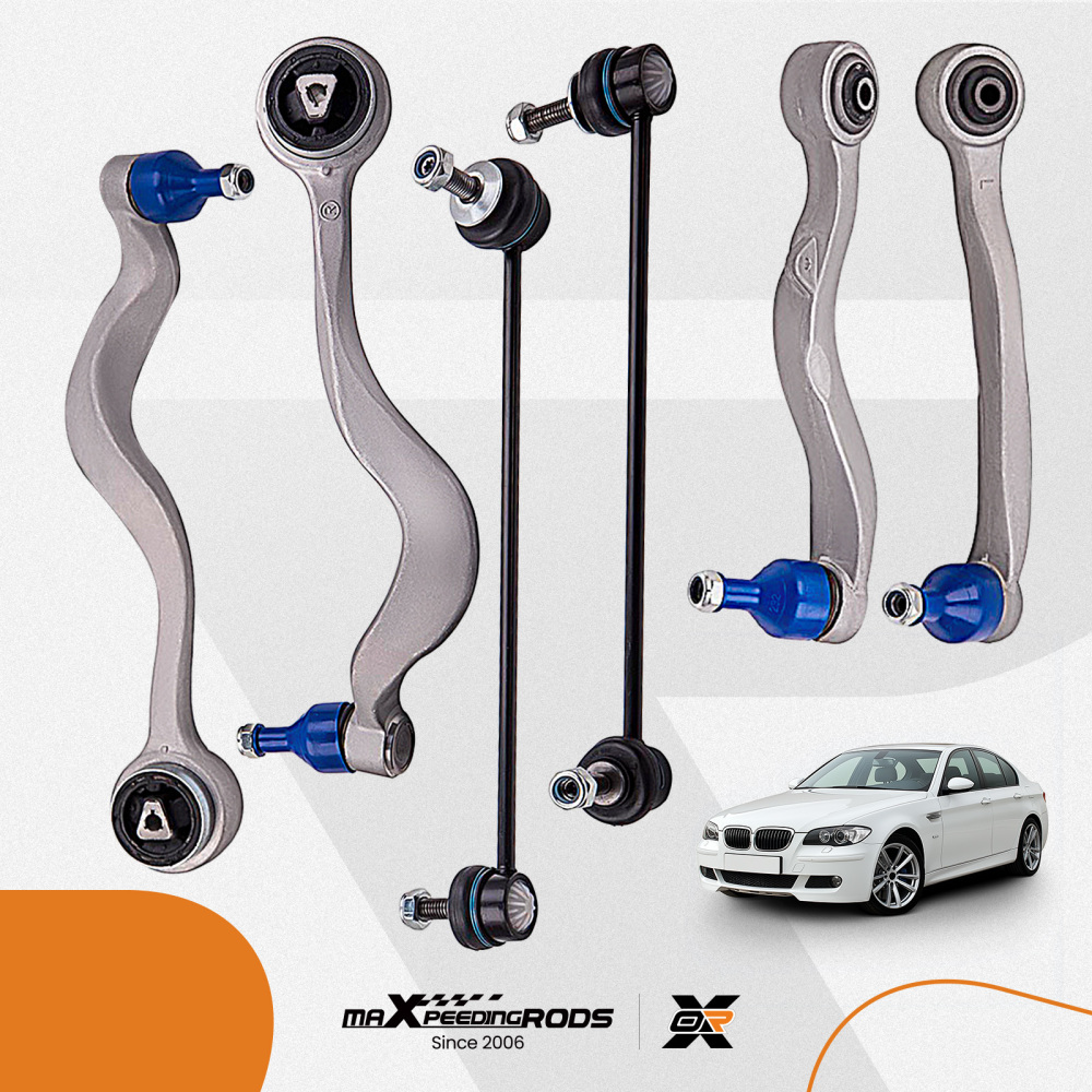 Bras de suspension inférieurs avant 6 pièces compatible pour BMW série 5 E60 E61 2WD
