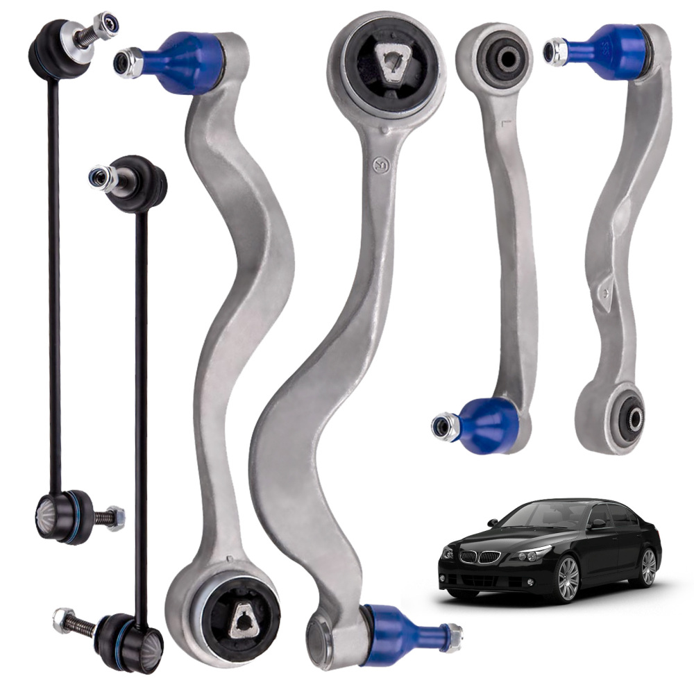 Compatible for BMW E60 61 2003-2010 front suspension arm arms kit set upper and lower sides suspension arms