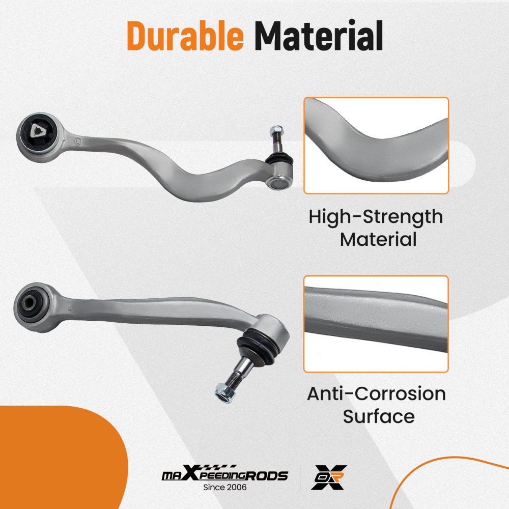 12pcs Front Suspension Control Arms Kits compatible for BMW E60 E61 31126760182 31126760181