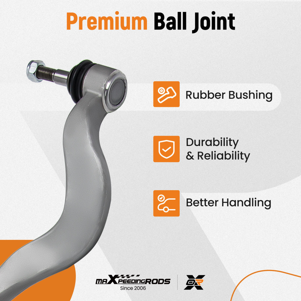 12pcs Front Suspension Control Arms Kits compatible for BMW E60 E61 31126760182 31126760181