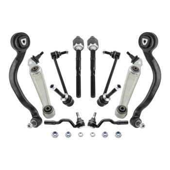 8x Front Bottom Suspension Wishbone Track Control Arms compatible for BMW X5 X6 E70 E71 E72