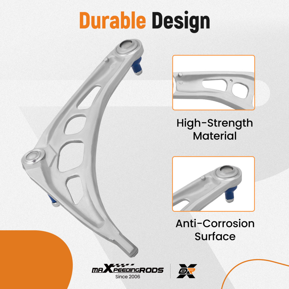 Wishbone Suspension Control Arm Kit compatible for BMW E46 3 Series Z4 E85 Front Lower suspension arms