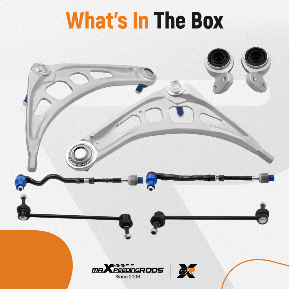 Wishbone Suspension Control Arm Kit compatible for BMW E46 3 Series Z4 E85 Front Lower suspension arms