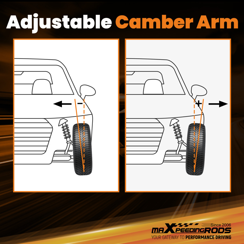 Rear Camber Control Toe Arms compatible for BMW 3 Series 325i 328i 335i E90 E92 E93 06-11