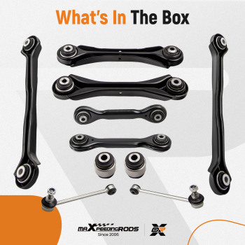 10X KIT DE BRAS DE CONTRÔLE ARRIÈRE compatible pour BMW SÉRIE 1 E81 E87 SÉRIE 3 E90 E91 E92