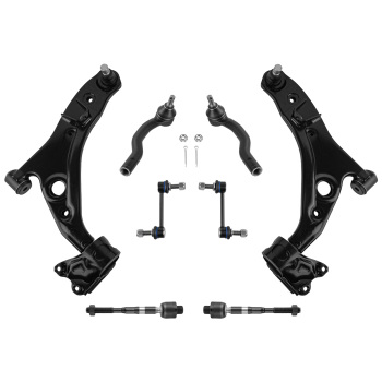 8x Set Front Lower Control Arm w/ Ball Joint compatible for Ford Edge 2007 - 2014