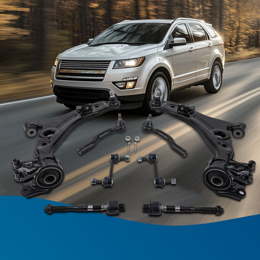 8x Set Front Lower Control Arm w/ Ball Joint compatible for Ford Edge 2007 - 2014