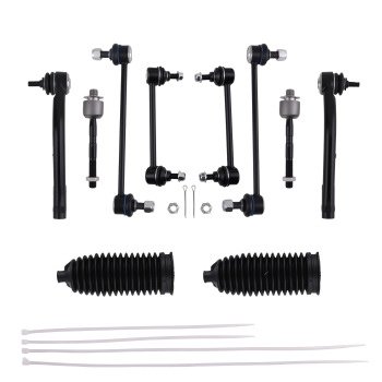 14Pc Front Lower Control Arm Tie rod Sway Bar for 2007-2012 compatible for Hyundai Elantra 2.0L