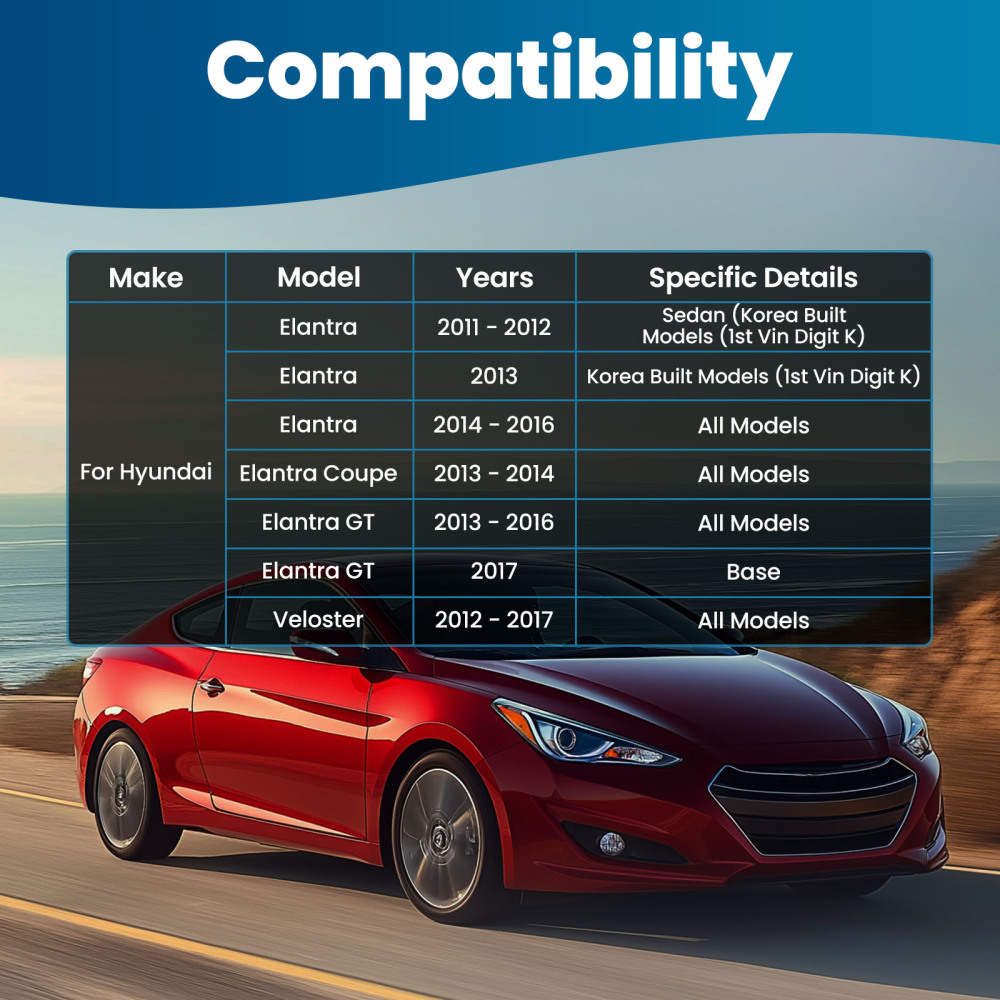 Front Lower Control Arm Tie Rod End For 11-17 compatible for Hyundai Elantra 2012-2017 Veloster