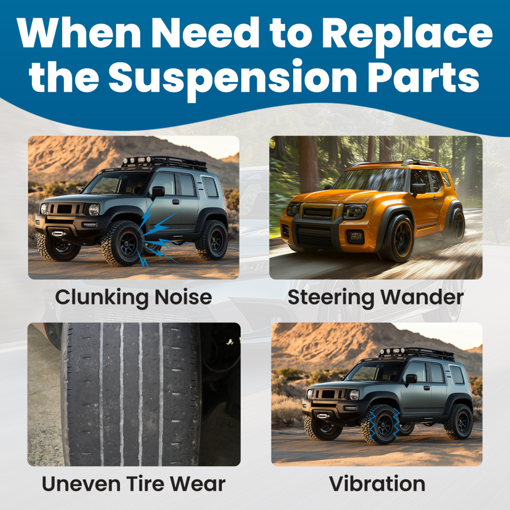 10x Front Lower Control Arms Sway Bars Tie Rods Kit for 2003-2011 compatible for Honda Element