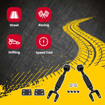 Rear Camber Control Arm Kit -4.0+6.0 Left+Right compatible for Honda CR-V 02-06 2002-2006