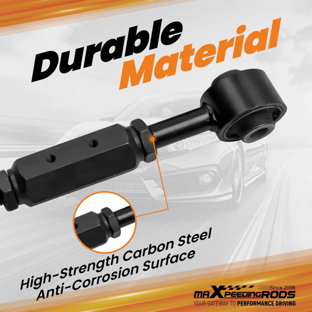 2 Pcs Adjustable Rear Upper Control Arms Assembly compatible for Honda CR-V 2002-2006 suspension arms