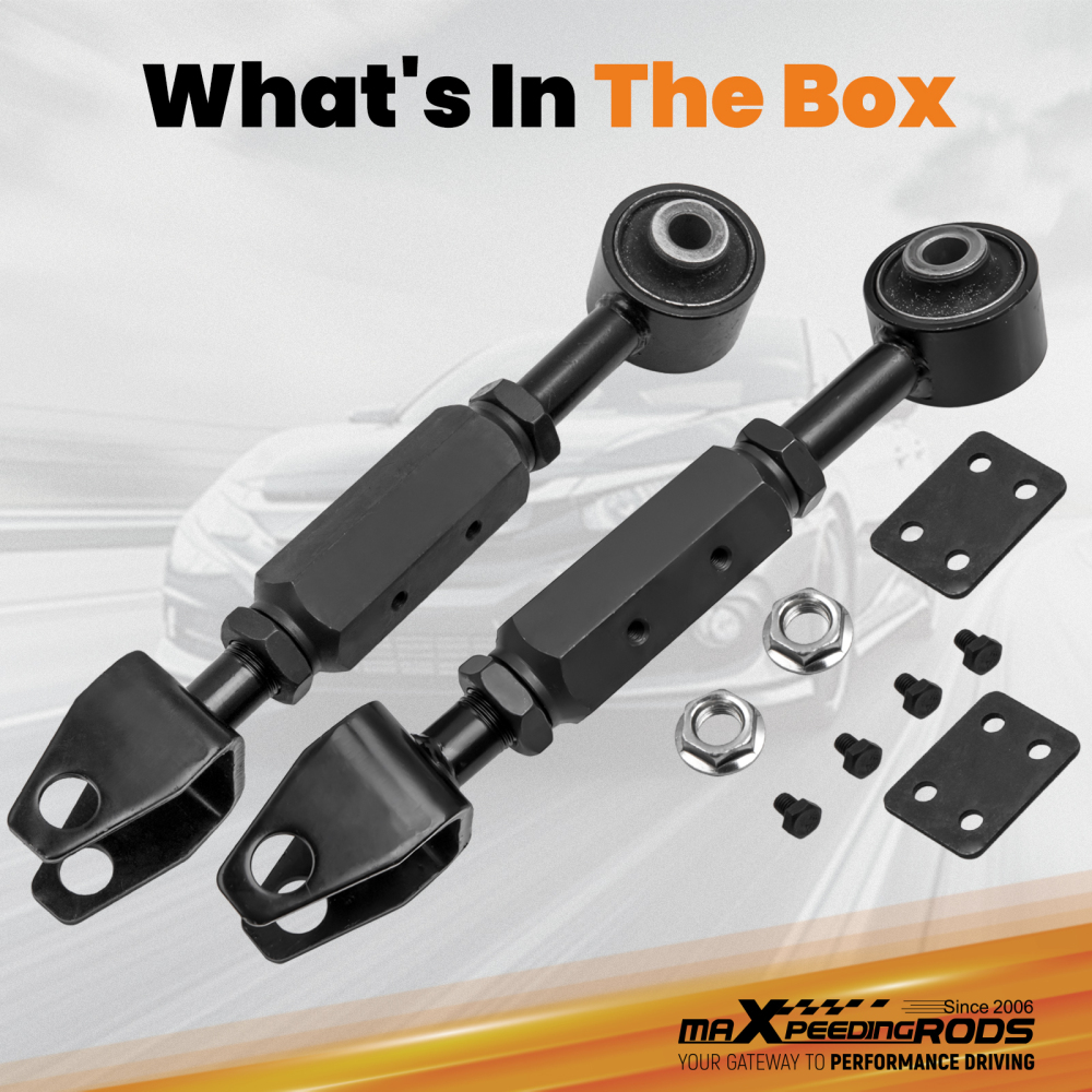 2 Pcs Adjustable Rear Upper Control Arms Assembly compatible for Honda CR-V 2002-2006 suspension arms