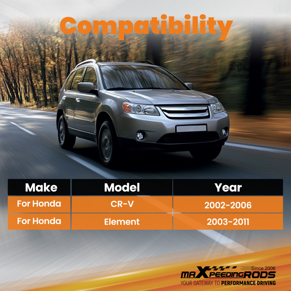 2 Pcs Adjustable Rear Upper Control Arms Assembly compatible for Honda CR-V 2002-2006 suspension arms