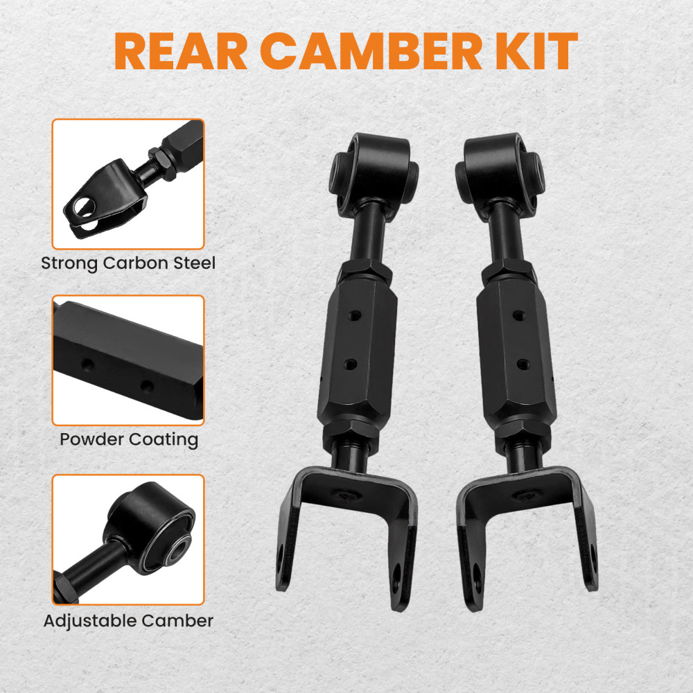 2 Pcs Adjustable Rear Upper Control Arms Assembly compatible for Honda CR-V 2002-2006 suspension arms