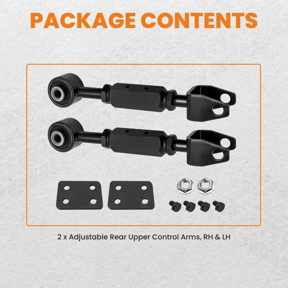 2 Pcs Adjustable Rear Upper Control Arms Assembly compatible for Honda CR-V 2002-2006 suspension arms