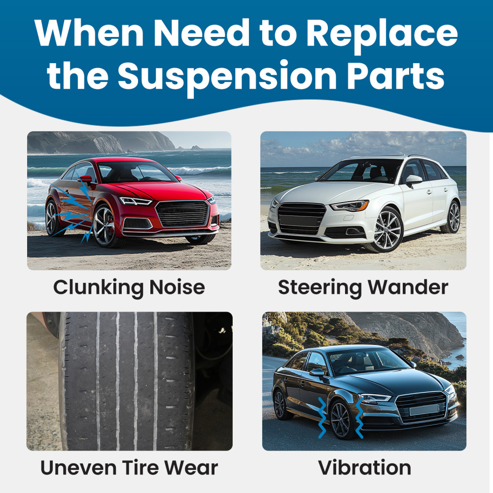 Front Lower Control Arms Ball Joint Sway Bar Links for 2003-2011 compatible for Honda Element