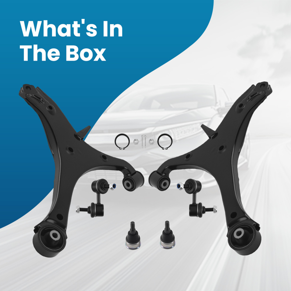 Front Lower Control Arms Ball Joint Sway Bar Links for 2003-2011 compatible for Honda Element