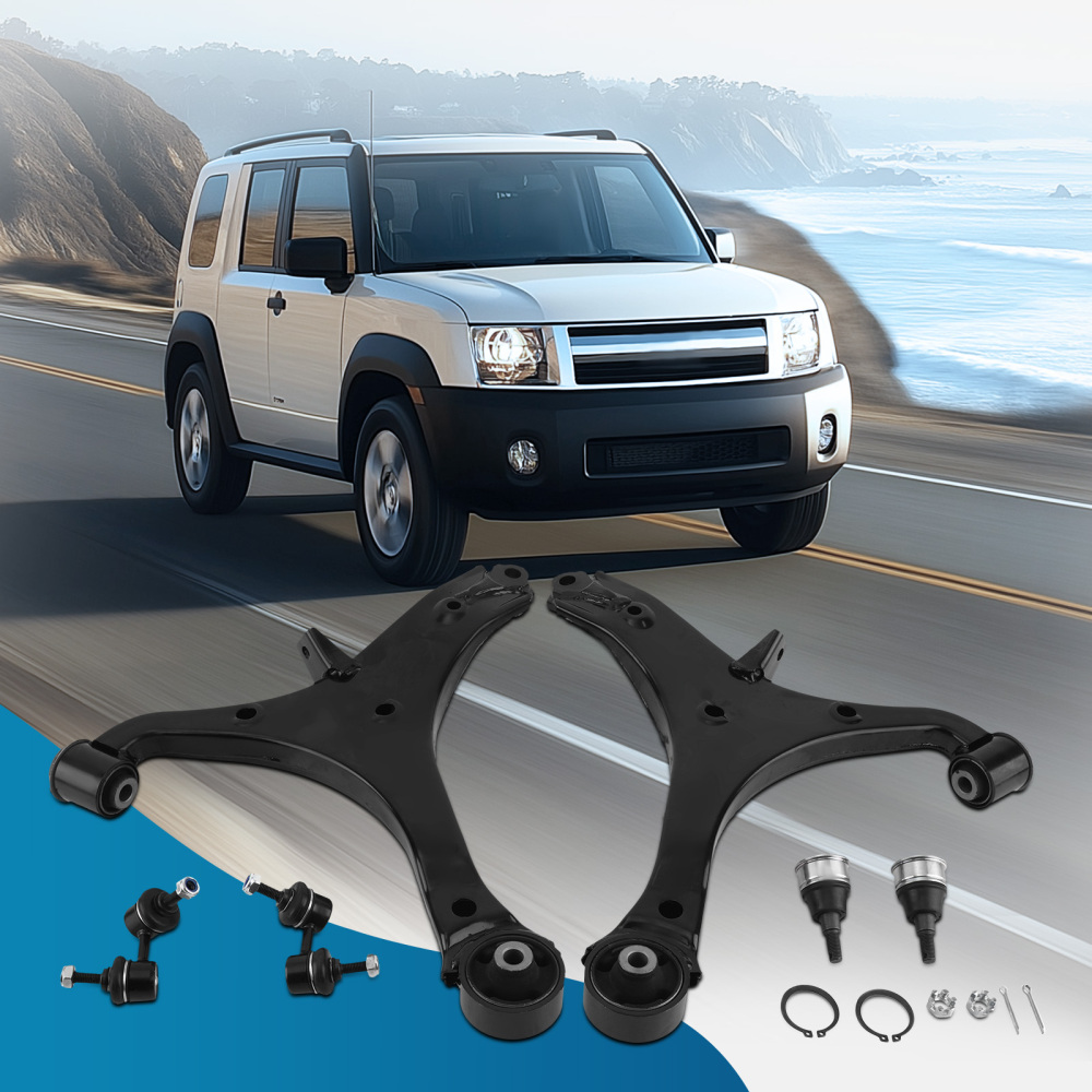 Front Lower Control Arms Ball Joint Sway Bar Links for 2003-2011 compatible for Honda Element