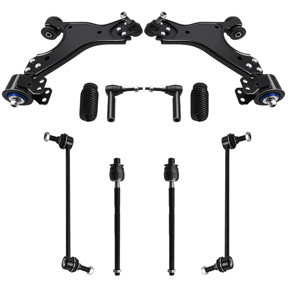 12pcs Front Suspension Kit Control Arms Ball Joints Tie Rod Ends for 07-15 compatible for GMC
