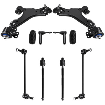 12pcs Front Suspension Kit Control Arms Ball Joints Tie Rod Ends for 07-15 compatible for GMC